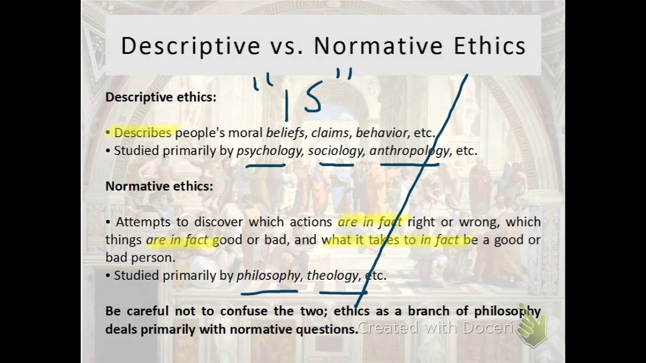 Descriptive vs. Normative