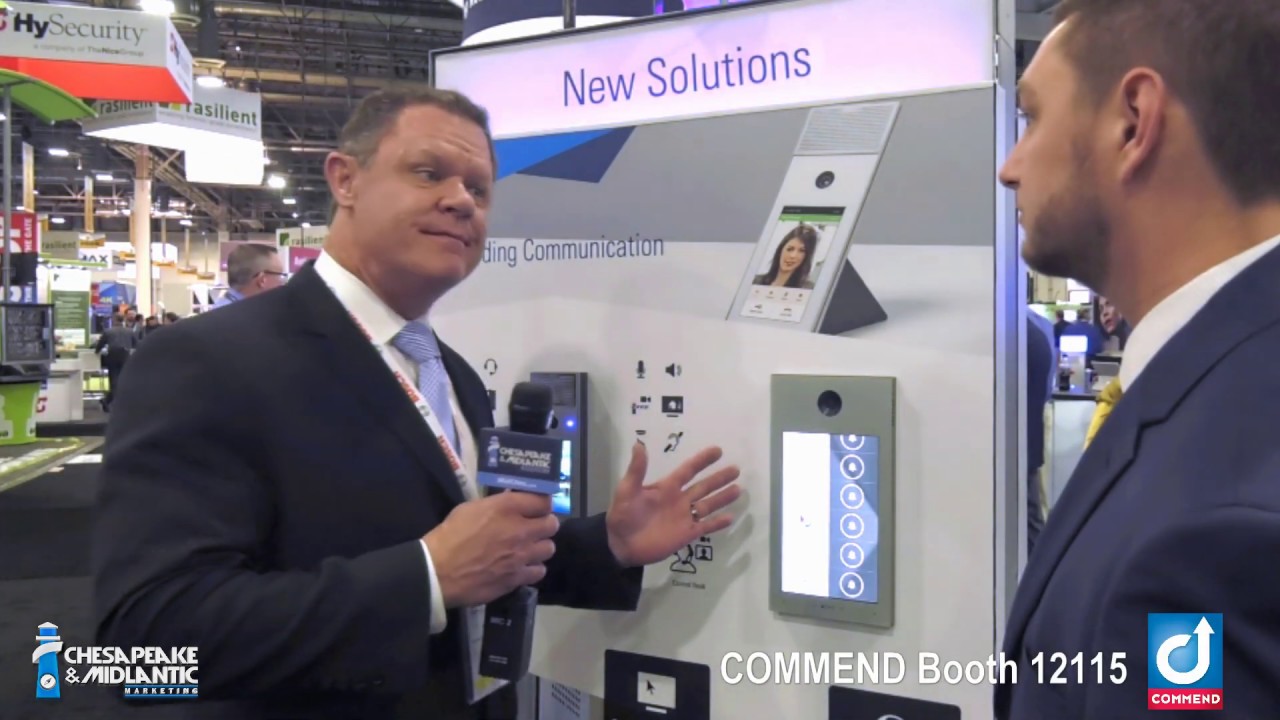 Commend ID5 and OD10 Touch Screen Intercom at ISC West 2019