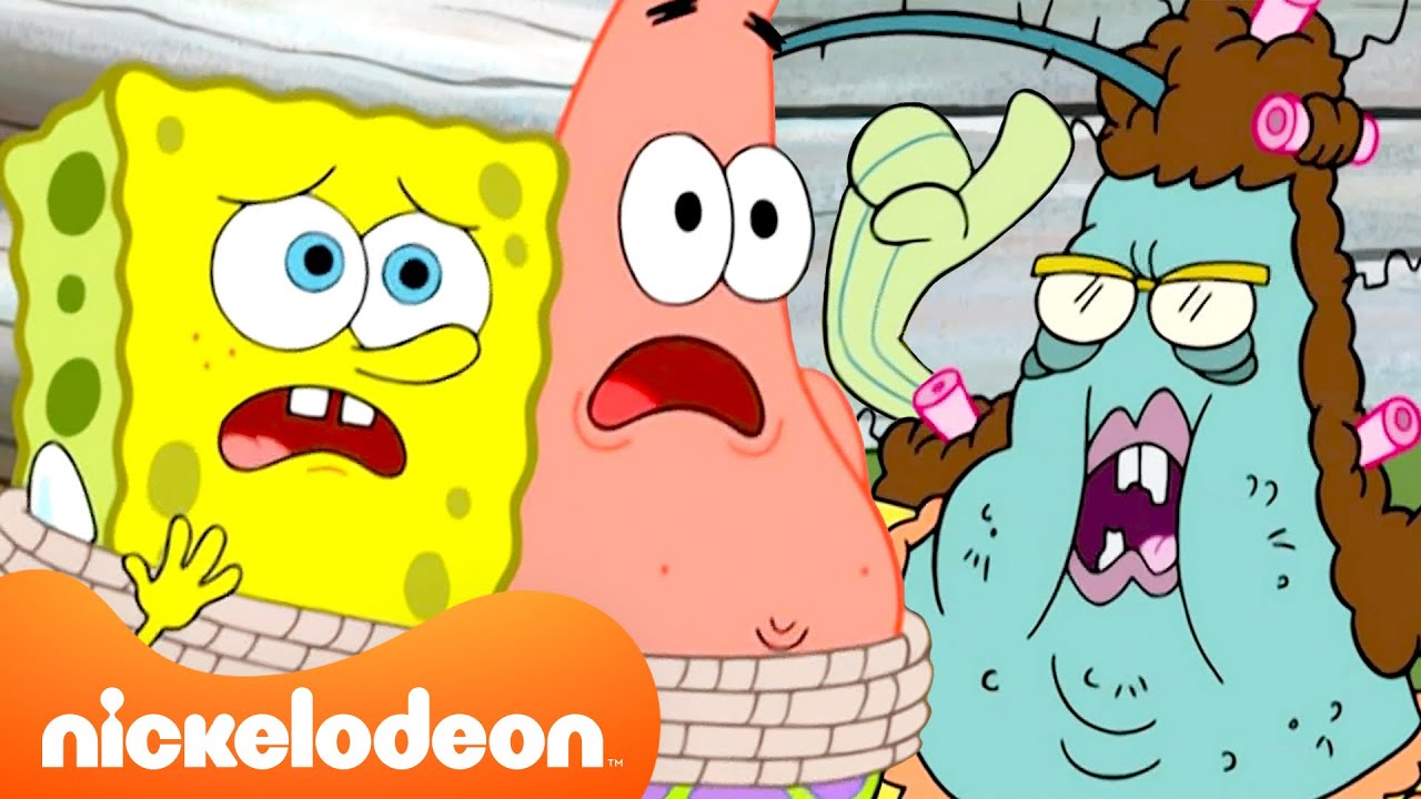 SpongeBob and Patrick Meet Ma Angler and the Trenchbillies | SpongeBob SquarePants | Nickelodeon UK