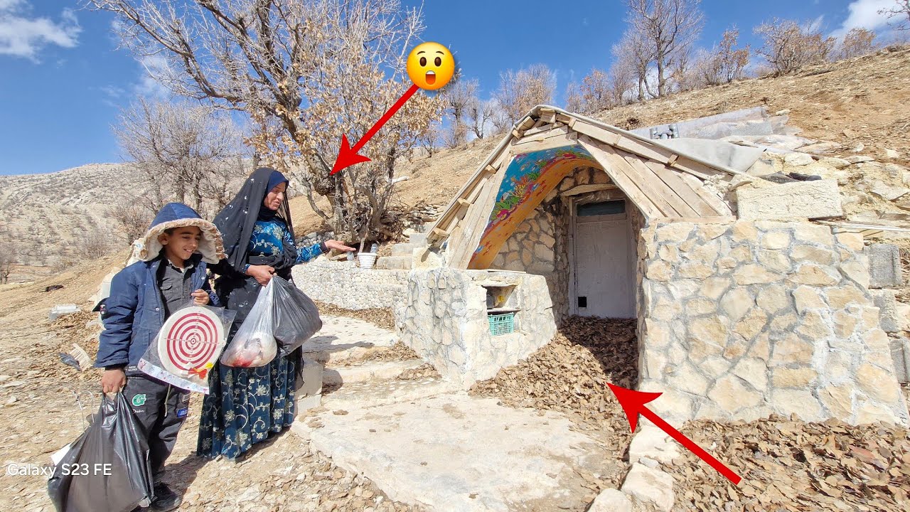 Magical cave after a severe storm |😲 An exciting story of a mother and son returning from the city