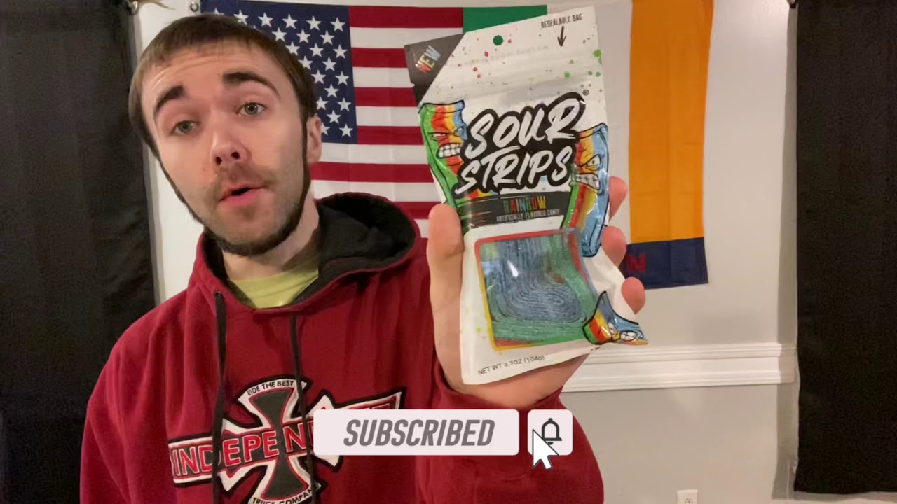 Sour Strips Rainbow Candy Review