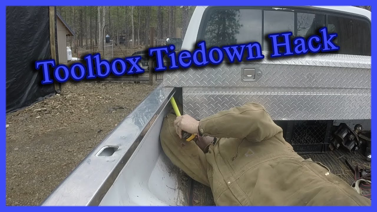 Truck Hacks, How to get to the tie down hooks behind your trucks toolbox