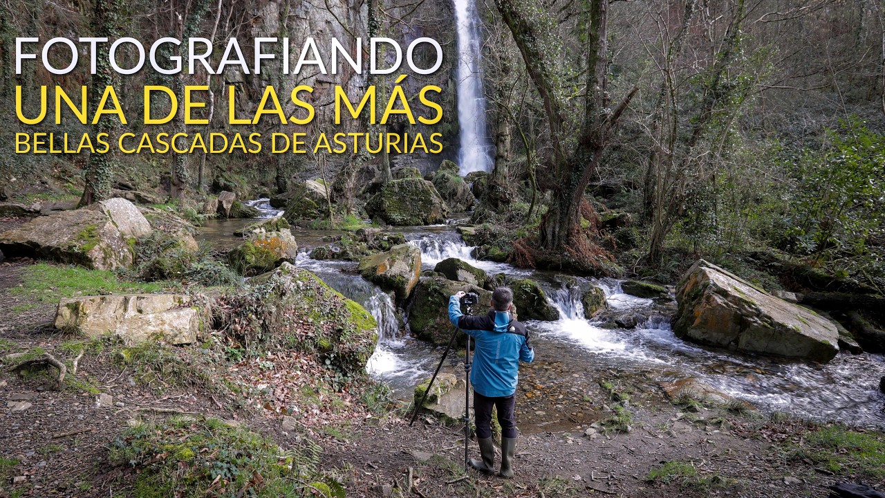 Fotografiando la Cascada Firbia, en Oneta #fotografía #landscapephotography #paisajes