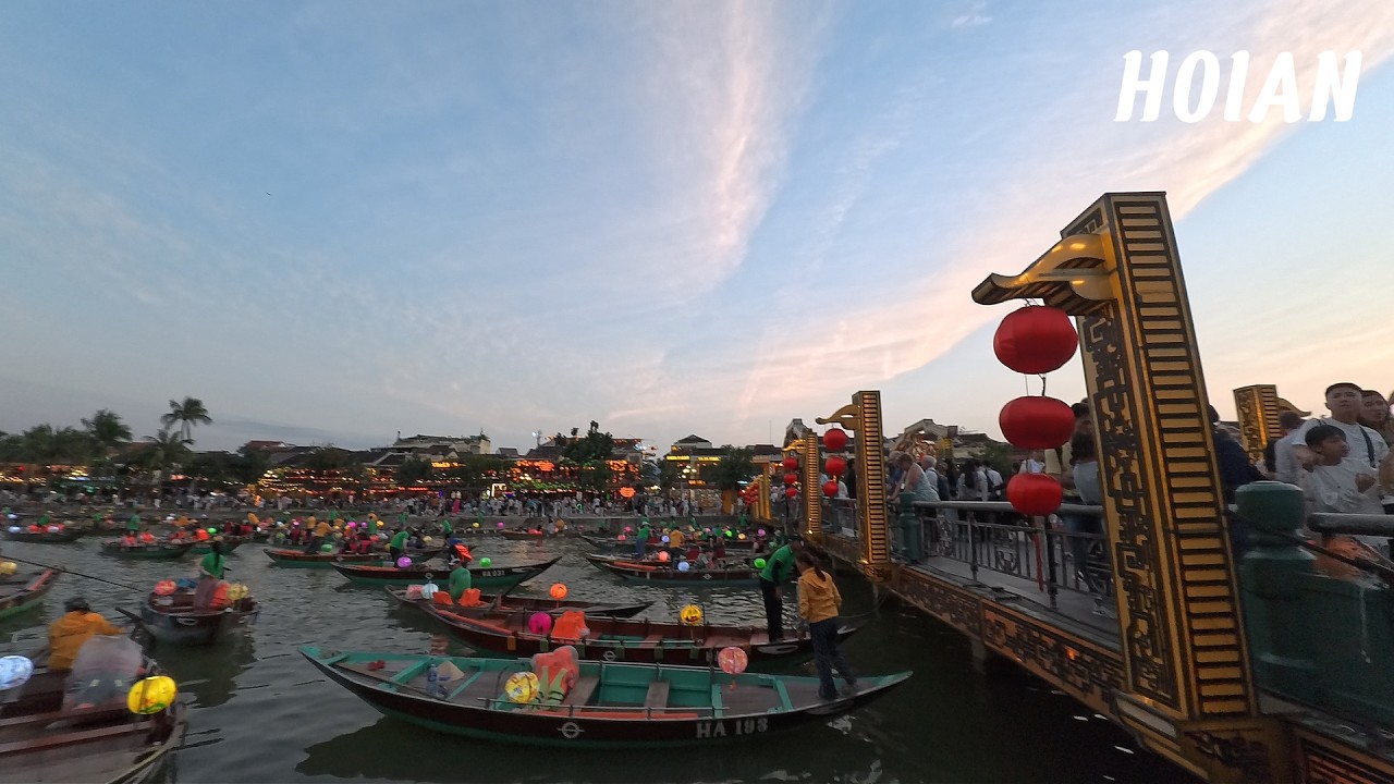 Hoi An 4K Walking Tour at Sunset – Lantern Glow, River Boats & Peaceful Vietnam Nights