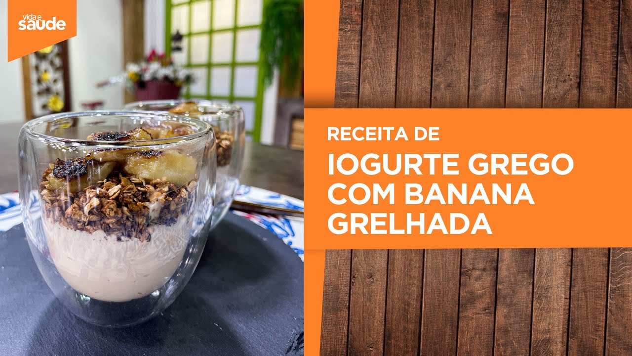 Receita: Iogurte grego com banana grelhada (06/10/23)