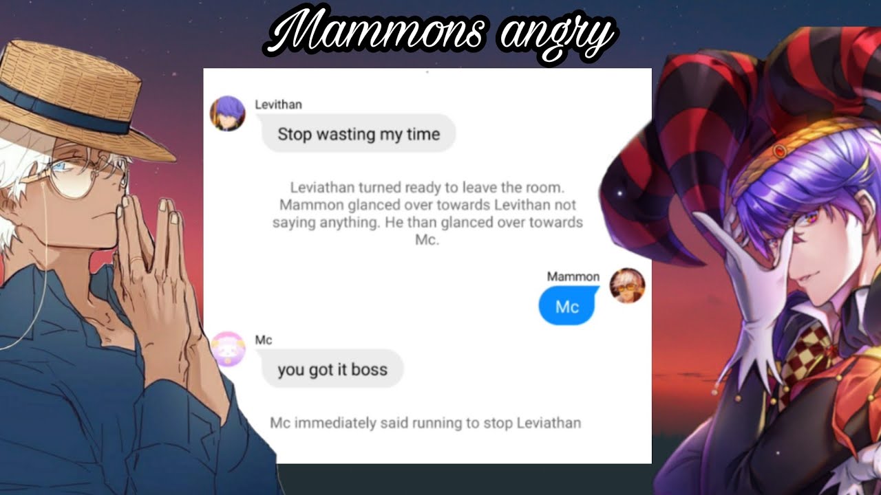 Obey me texts: Mammons angry