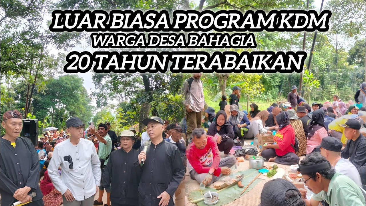 Mengharukan !! Warga desa curahkan kebahagiaan, 20 tahun jalan terabaikan, program KDM berhasil 