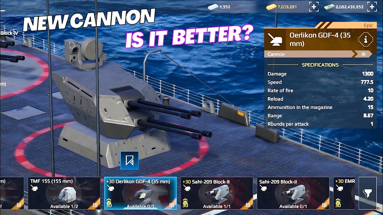 Oerlikon GDF-4 (35 mm) - September Battle pass new Anti-Aircraft Cannon | Modern Warships