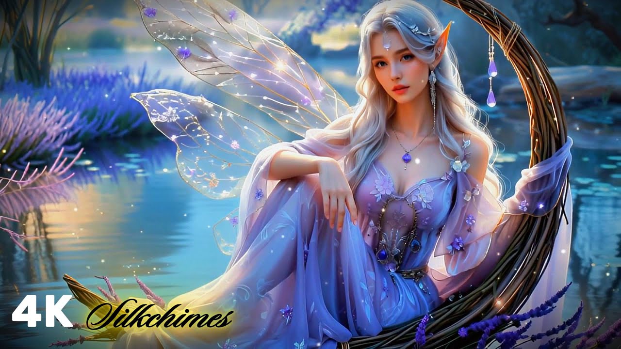 Silkchimes | The Lavender Fairy — Dream Weaver 🌙 Calm Twilight for Sleep (4K)