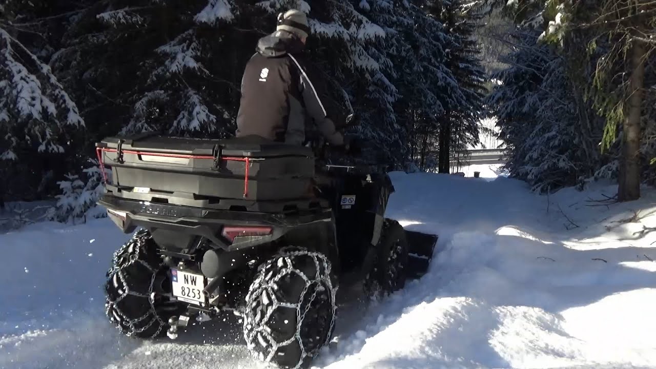 Snow plowing, blowing and shoveling | Polaris Sportsman 570 | MTD Optima ME 66
