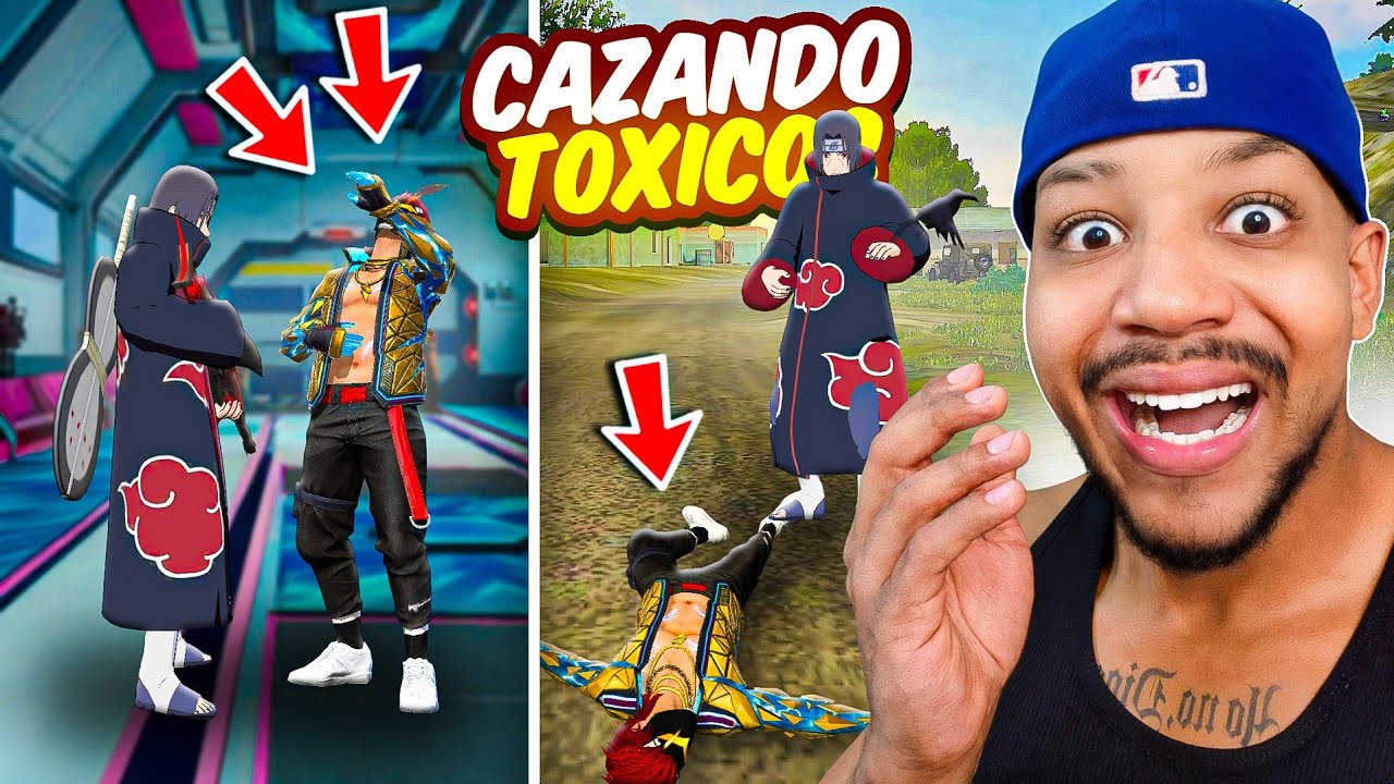 ESTOS TOXICOS se BURLARON DE MI por USAR A ITACHI y PASO ESTO 😱 FREE FIRE