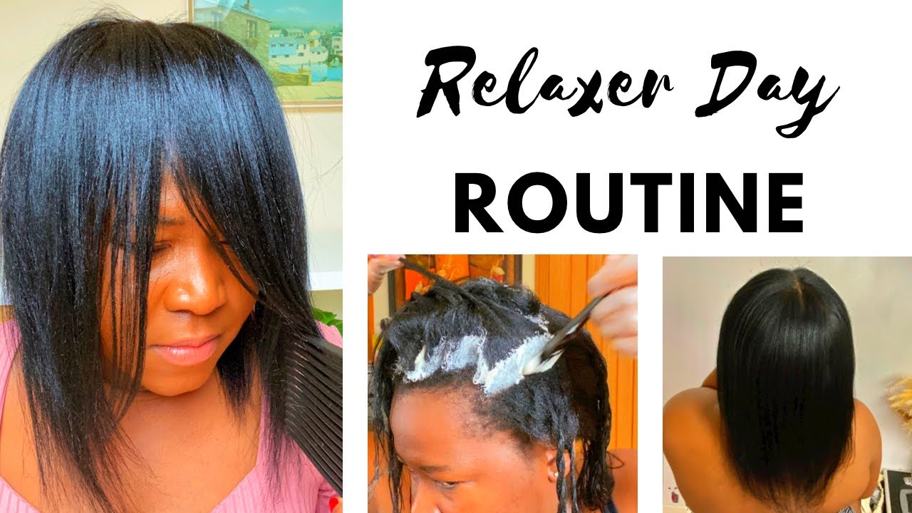 Relaxed hair | Relaxing Fine Hair | Relaxer Day Routine