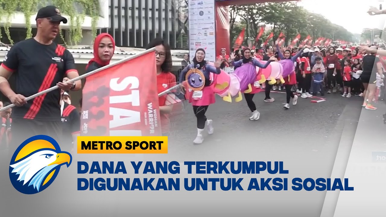 Ribuan Wanita Meriahkan Women Warrior Run 2025 Surabaya | Metro Sport