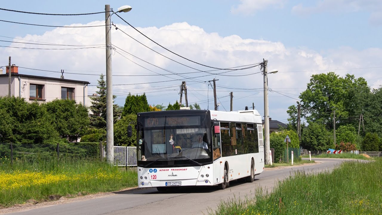 MAZ 203.068 #120 - Nowak Transport (Przejazd, 671/670 + Nagranie, 671) ♪ ZF ♪  [*]