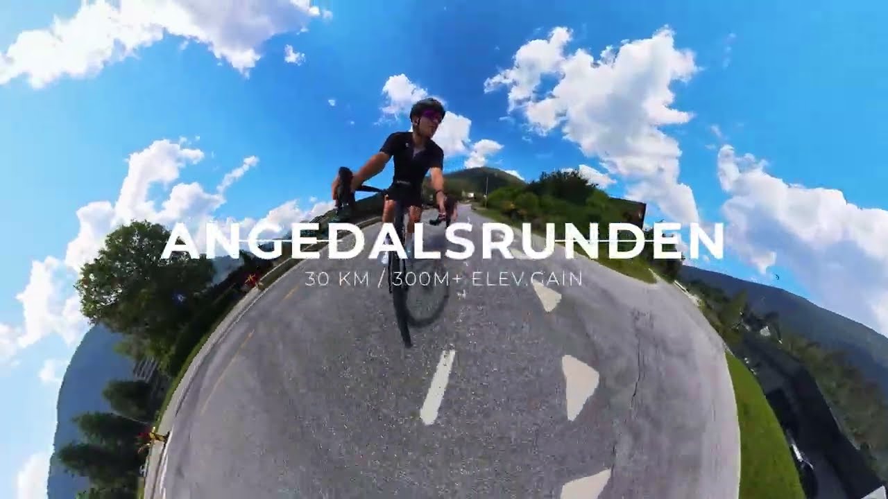 Breathtaking Nature in Sunnfjord: Cycling Angedalen, Førde | 4K 360 POV