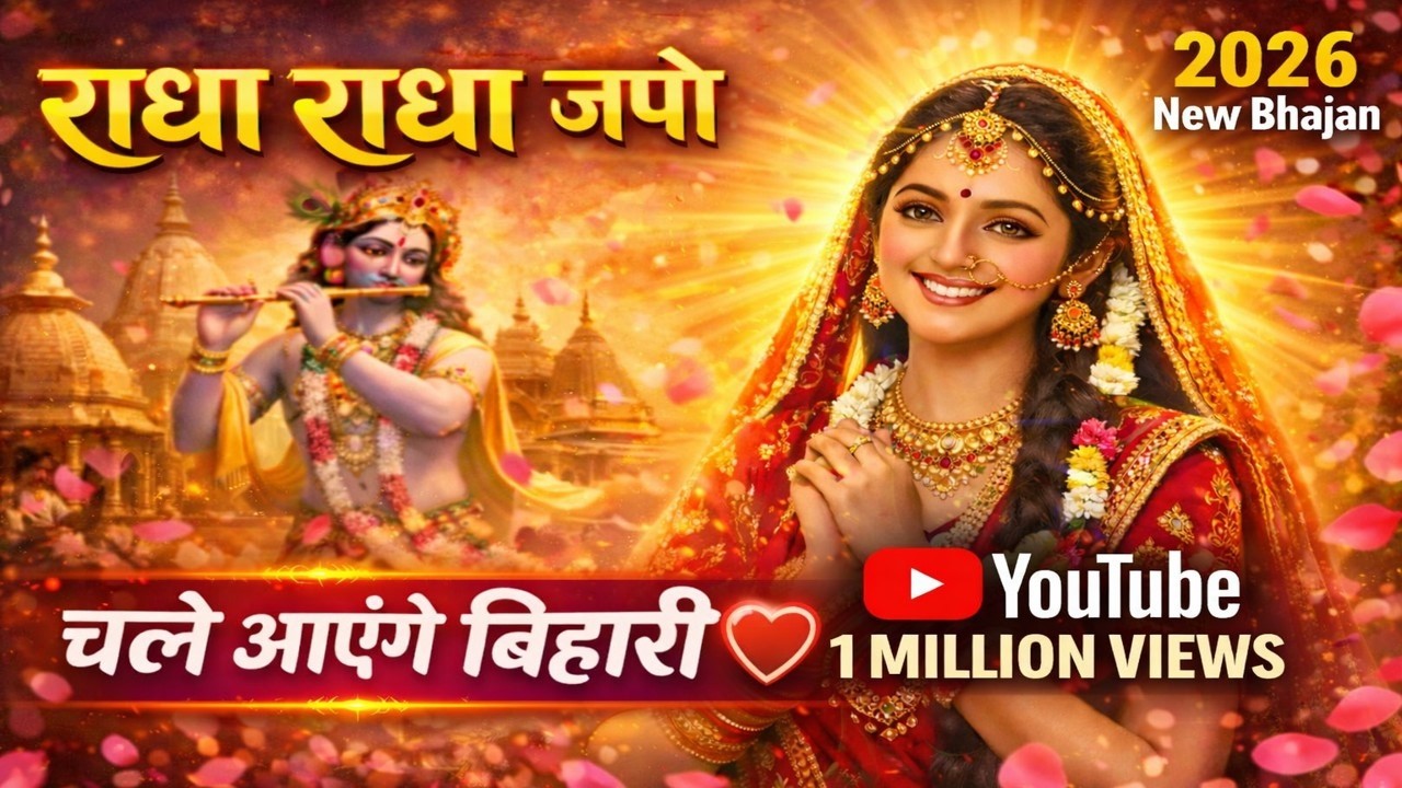 सच्चे मन से जपो राधा नाम ❤️ | चले आएंगे बिहारी | Radha Krishna Bhajan 2026        || bhakti music ||