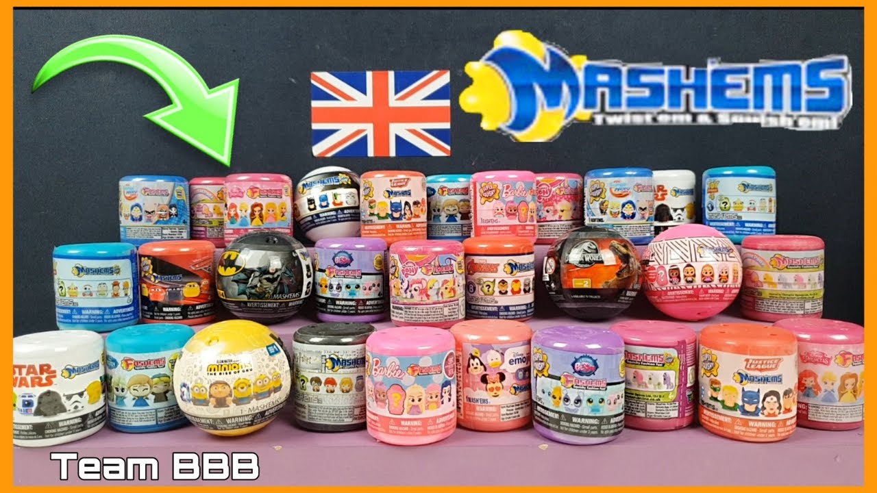 MEGA MASHEMS UNBOXING! Disney Barbie Pixar Marvel DC