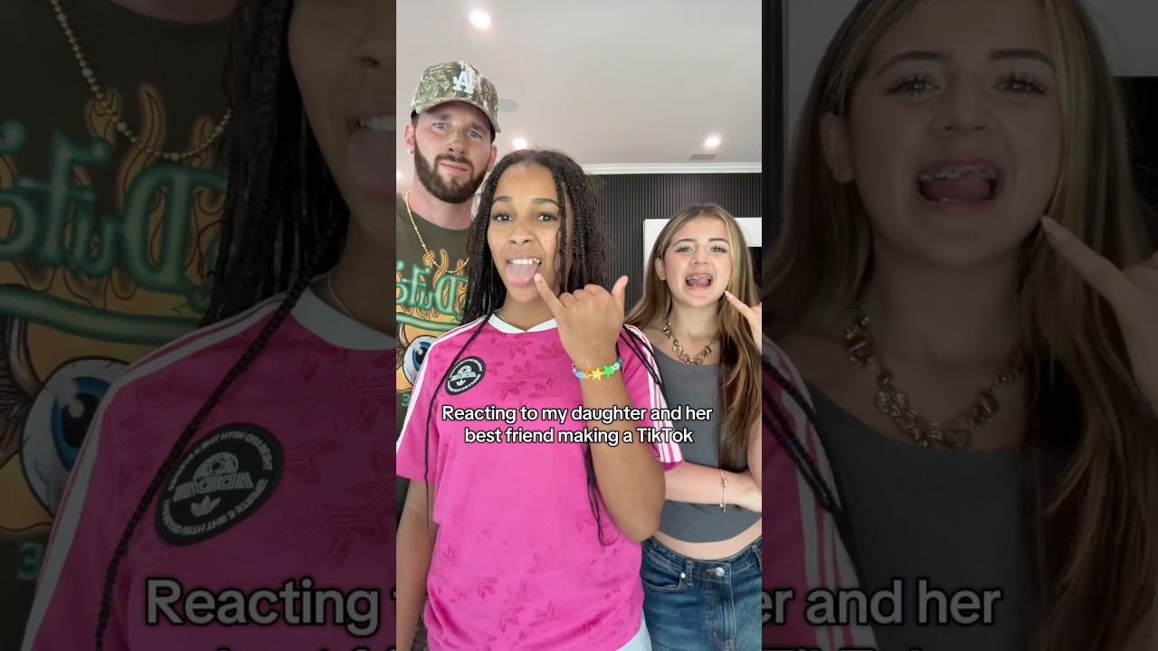 Reacting to my Daughter and her Best Friend making a TikTok @THEROCKSQUAD