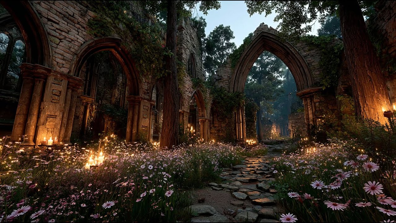 Sanctuary of the Wild Blossoms | Medieval Fantasy Music & Animated Ambience