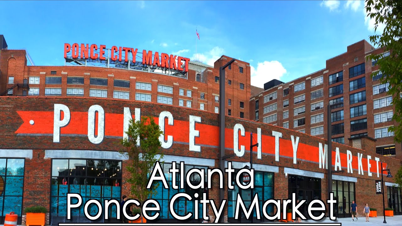 Walking Around Ponce City Market Atlanta | 4k | Ambient Music