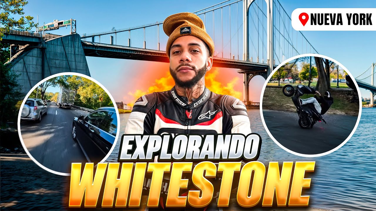 recorrido por new york en moto whitestone - jon h