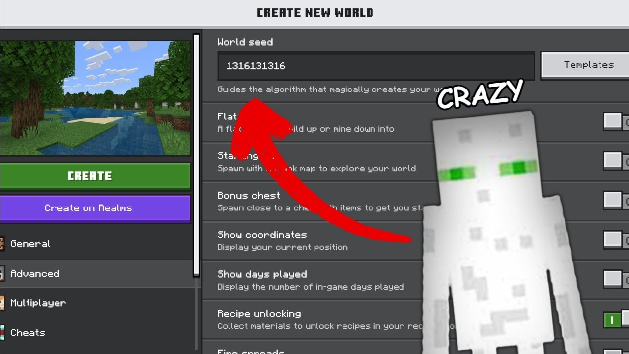 I Found the White Enderman in Minecraft. (Seed 1316131316)