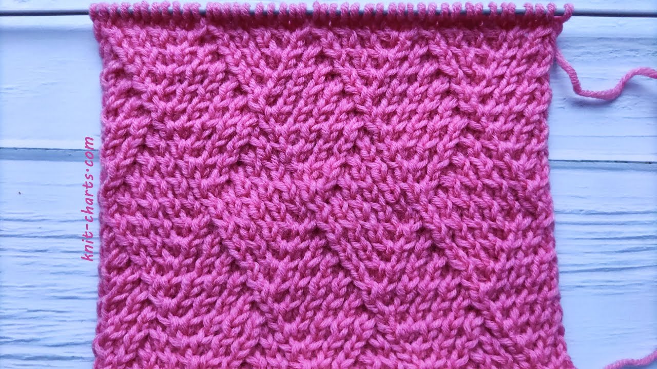 Diamond Knit Stitch | Diamantmuster stricken| Punto Rombi ai ferri | Punto Rombos a dos agujas