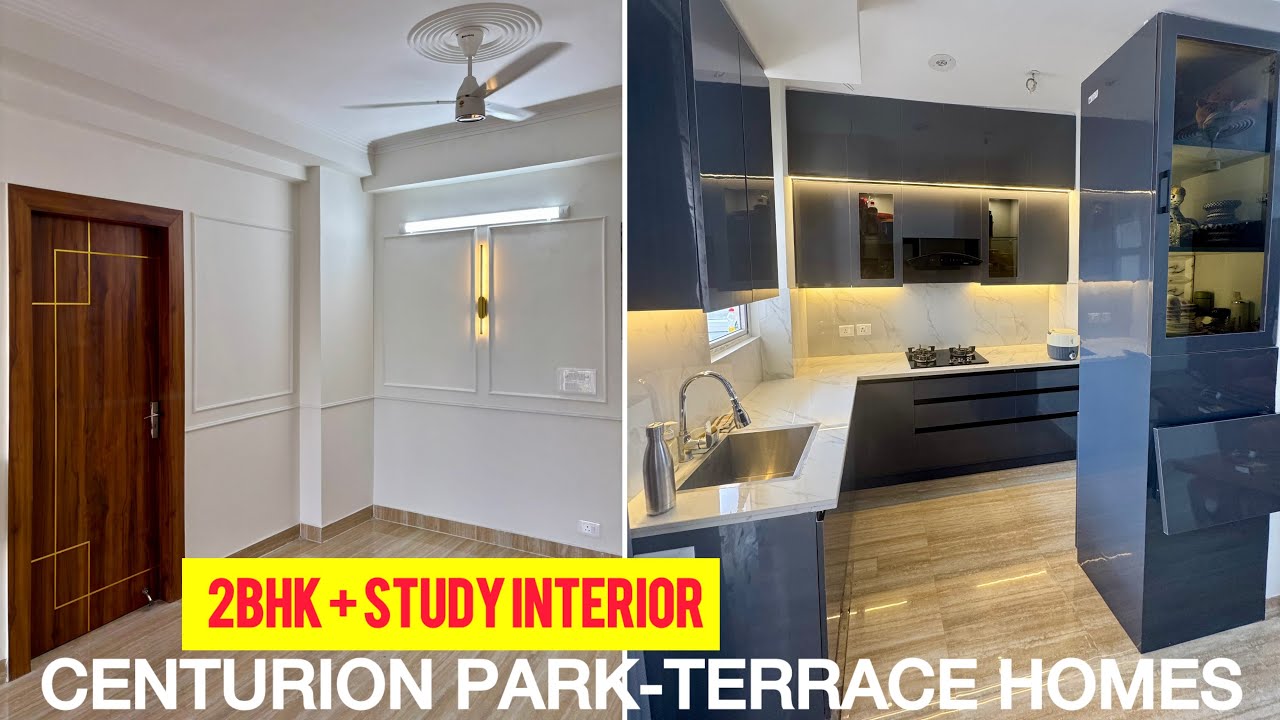 Amrapali Centurion Park Terrace Homes | 2bhk+Study Interior Design Noida Extension 