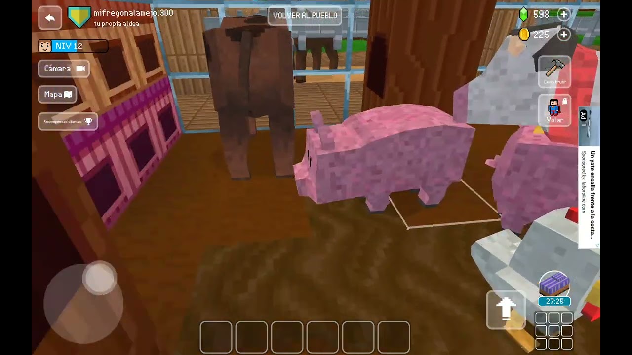 Mejoré el zoológico que hize en Block Craft 3D 