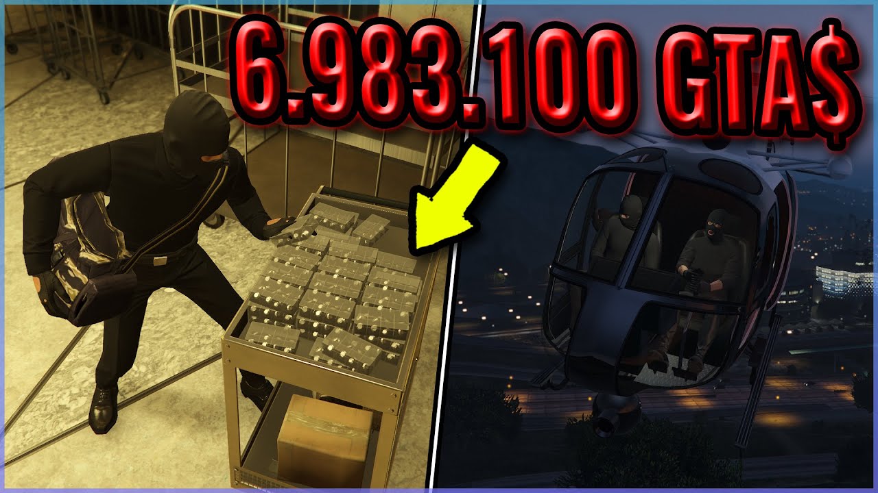 NIGDY TYLE NIE ZAROBIŁEM Z NAPADU ! PRAWIE 7 MIL GTA$ - GTA ONLINE Napady na kasyno z randomami