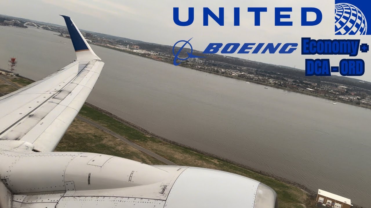 [4K] - Full Flight - United Airlines - Economy Plus - Boeing 737-700 - DCA-ORD - UA 525