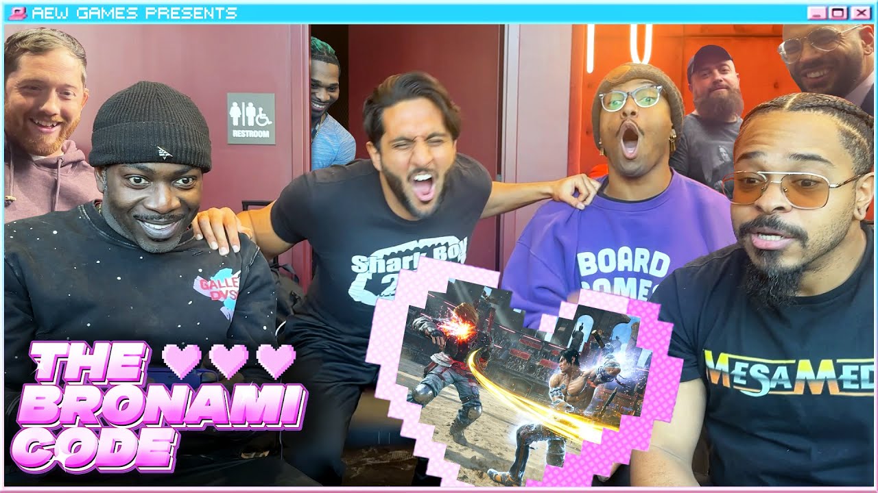 Раздевалка AEW сходит с ума из-за TEKKEN | Bronami Code