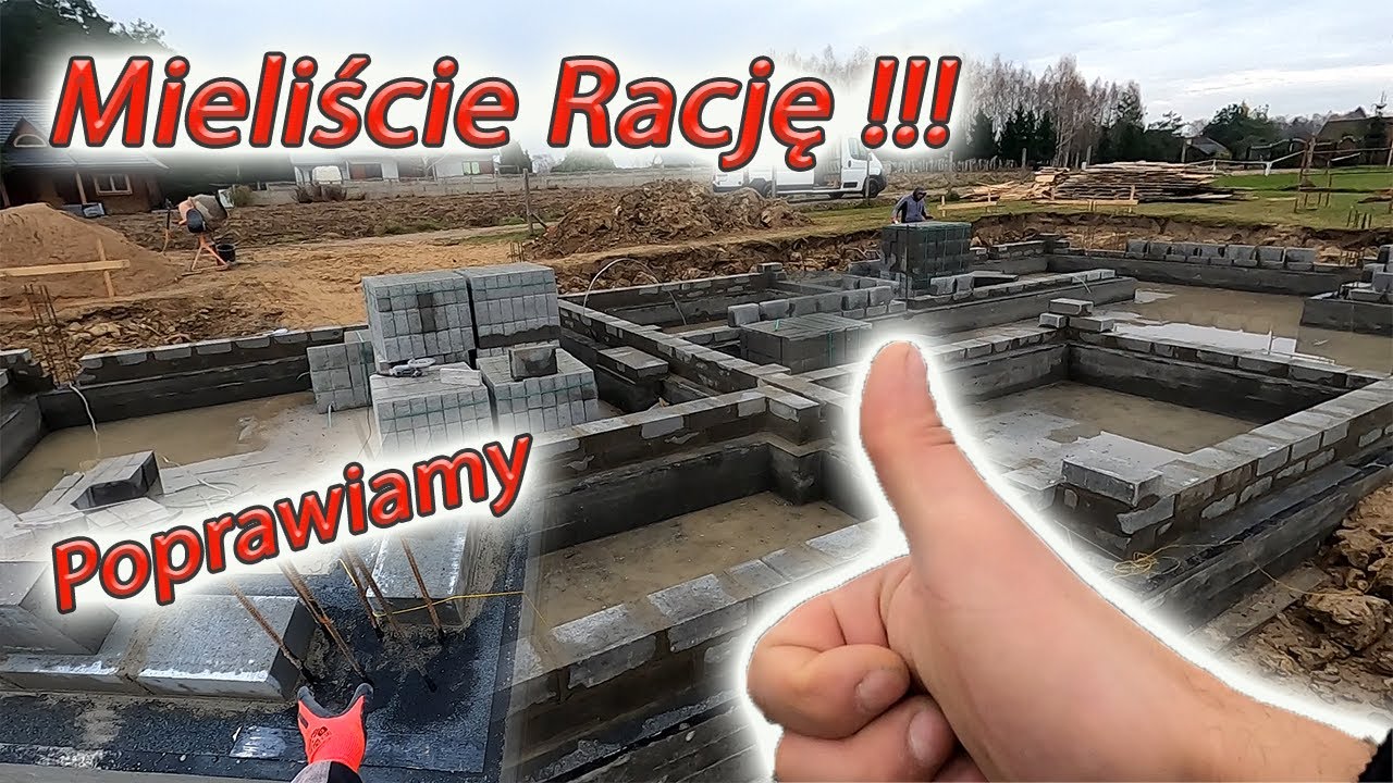 Rdzenie do poprawki - Jak murować ściany fundamentowe z bloczka betonowego?