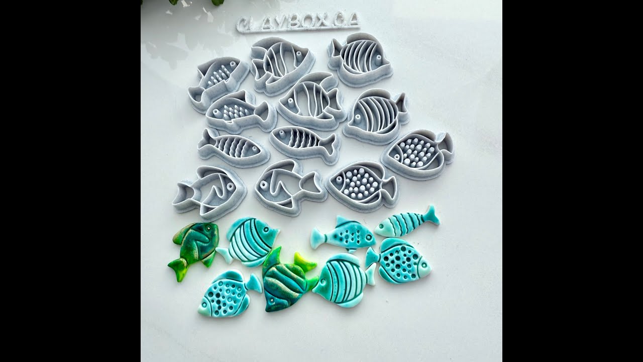 Vibrant Polymer Clay Fish Tutorial | Using Liquid Clay & Alcohol Inks