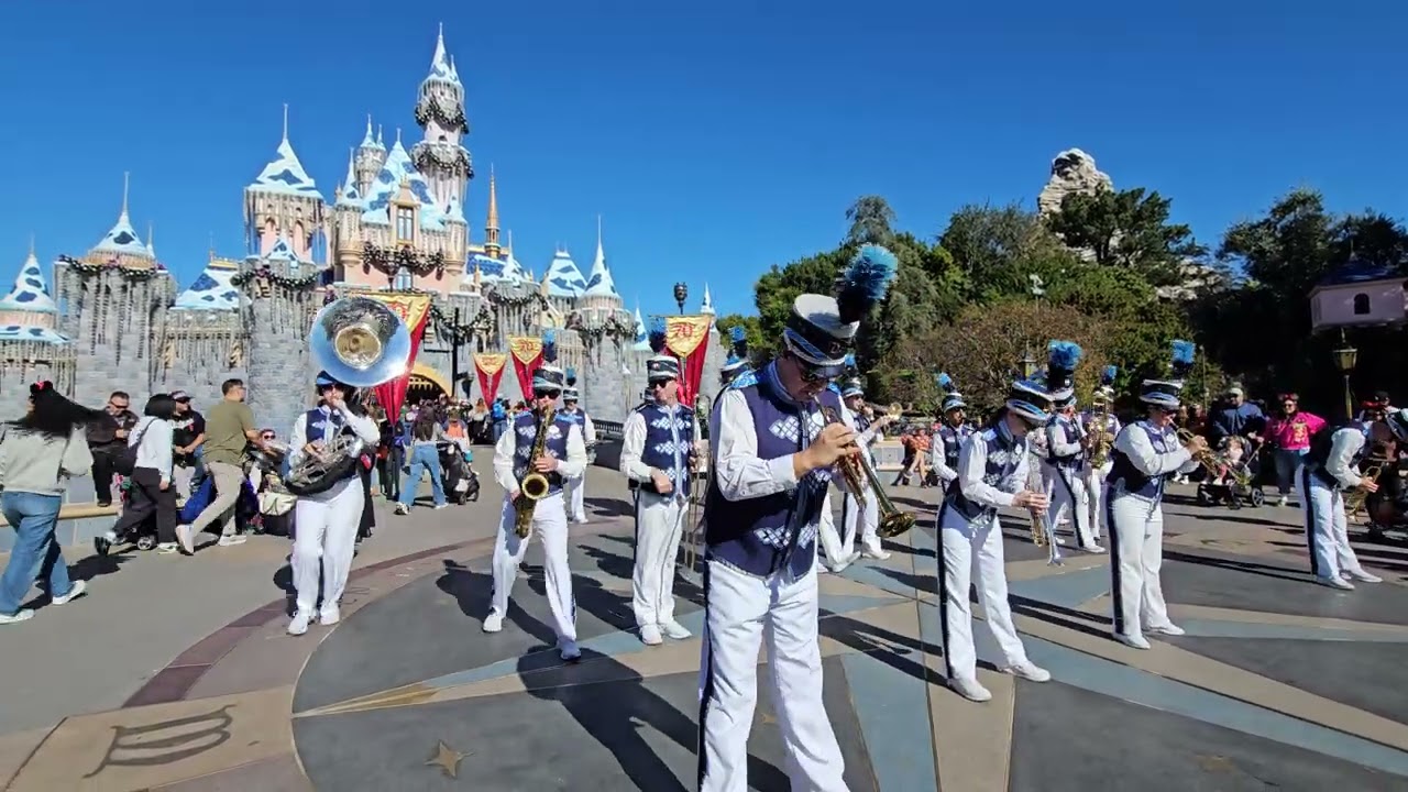 Disneyland Band at the Castle #disney #disneylandband #disneyparks #lionking #christmas 
