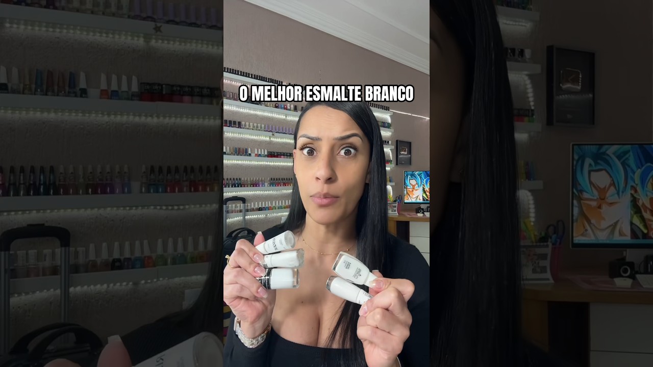 Qual ser&aacute; o melhor esmalte branco? 🤔 #esmaltes #unhasnaturais #manicure