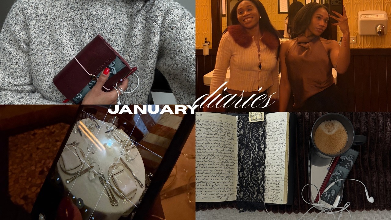 january diaries, easing into the new year, journal ecosystem, chitchat nighttime skincare routine