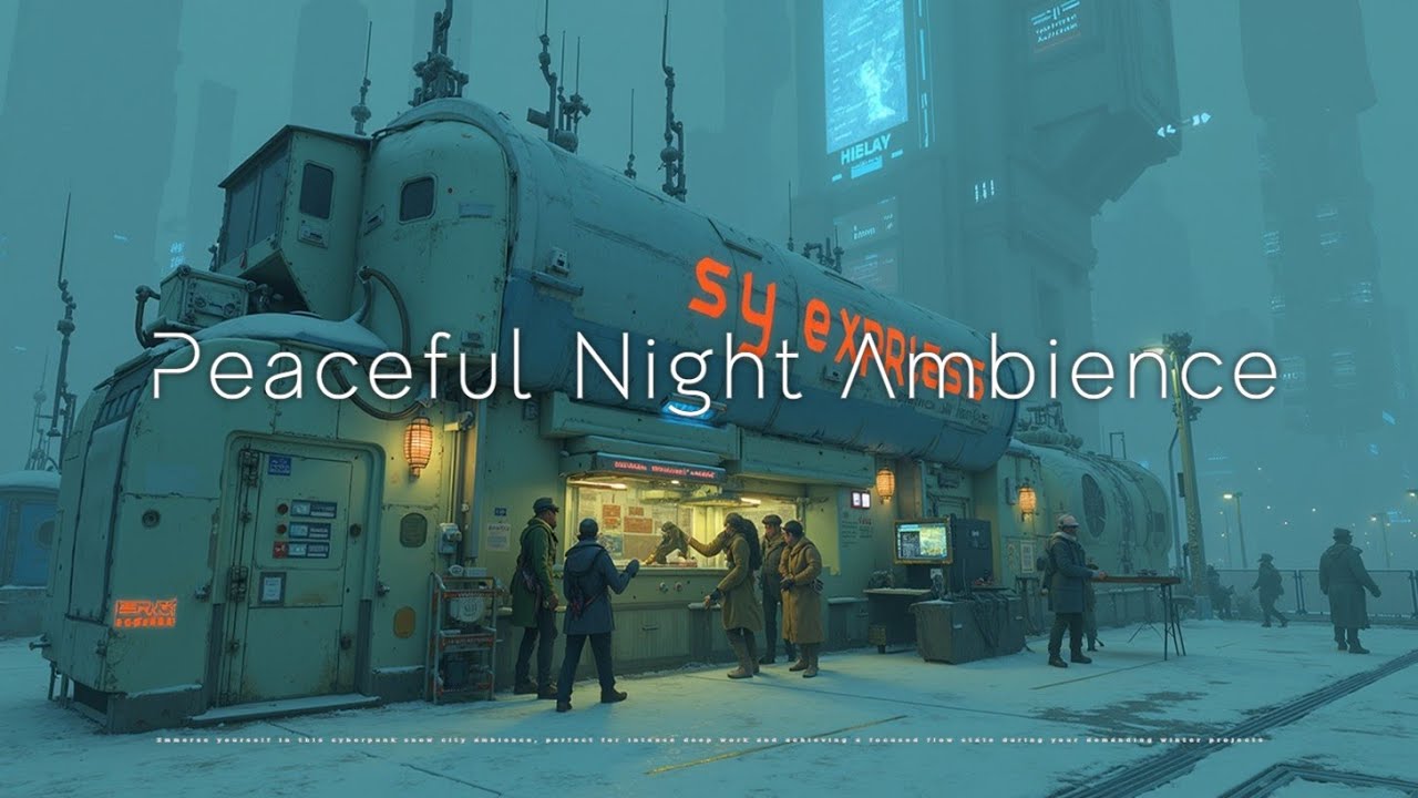 Успокаивающая зимняя музыка для учебы и продуктивных снежных ночей