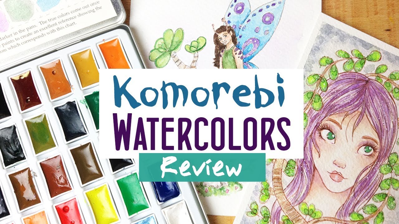 MozArt Supplies Komorebi Watercolor Japanese Paint Set Review and Demonstration