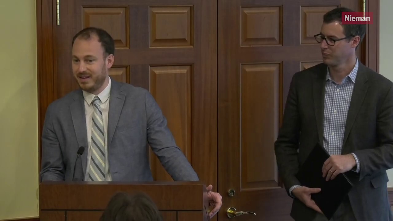 Taylor Family Award remarks by Bloomberg reporters Zachary Mider and Zeke Faux