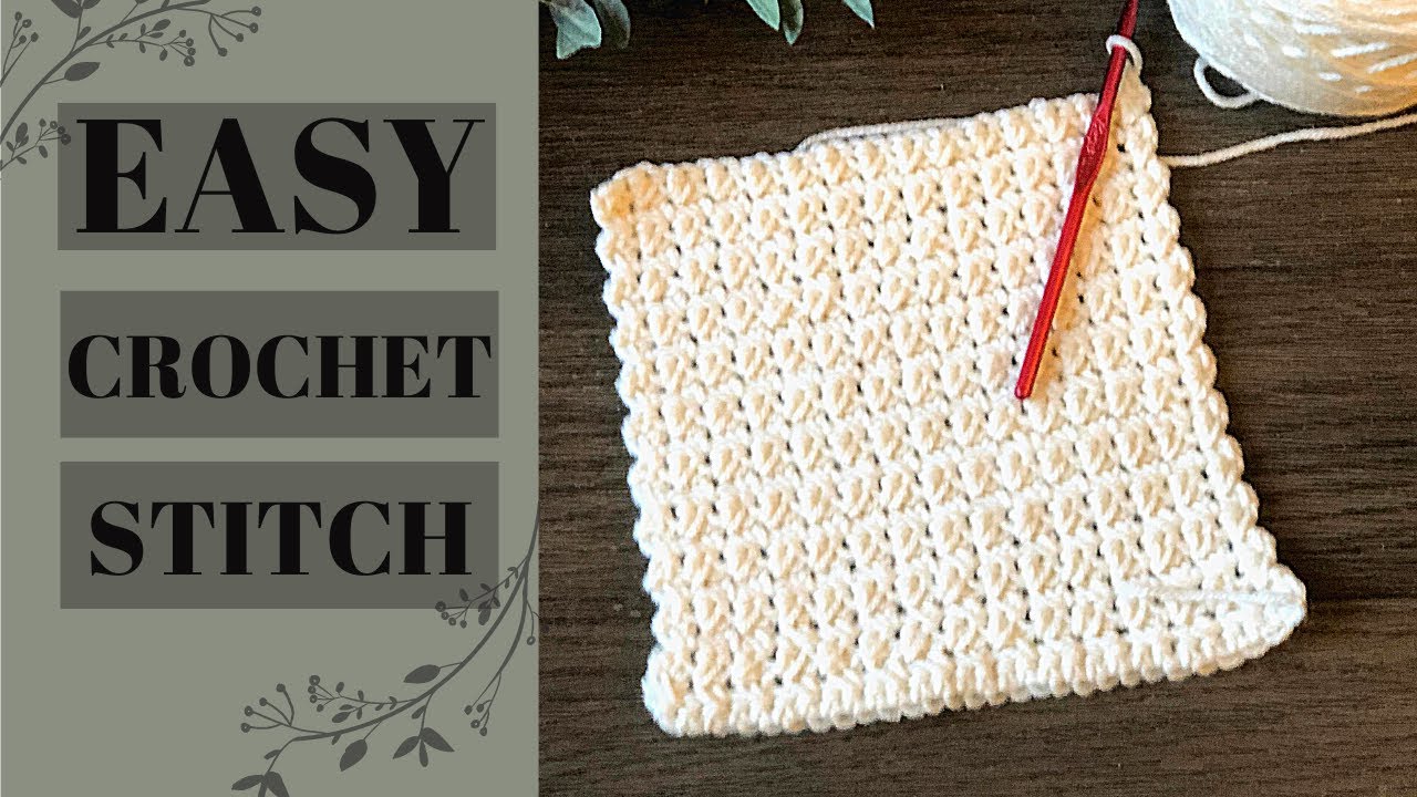 Left Handed Crochet pattern/ Single Crochet Cross Stitch Pattern/ Beginner Friendly