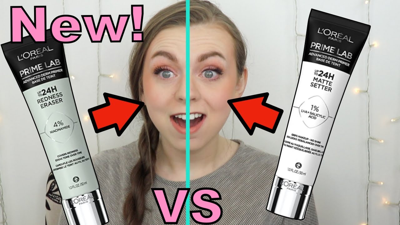 НОВЫЙ праймер L'Oreal Prime Lab Redness Eraser против праймера L'Oreal Prime Lab Matte Setter