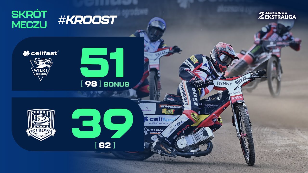 Speedway. Żużel. Mecz: Udany powrót Beckera. Błysk Świercza (skrót #KROOST 51:39 09.08.2025)