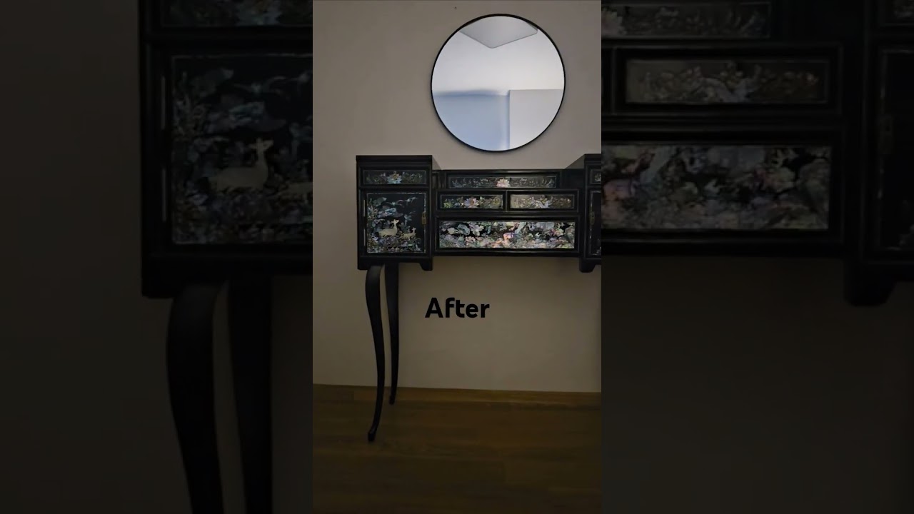 오래된 자개화장대의 변신은 무죄! ♡(리폼)#자개 #자개장리폼 #리폼 #화장대