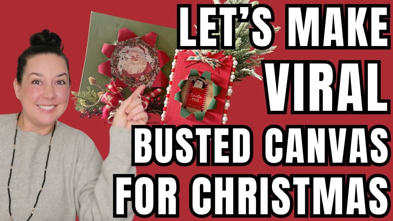 Christmas Busted Canvas Crafts