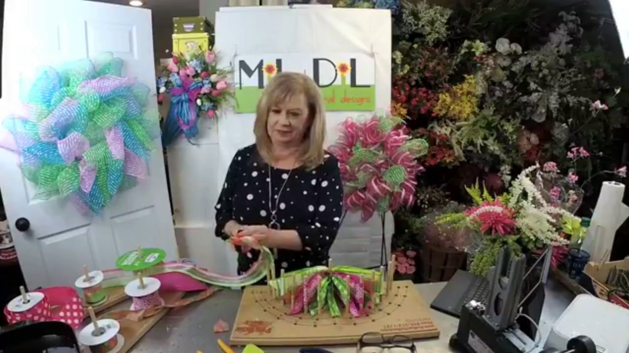 How to Add Florals to Deco Mesh Wreaths
