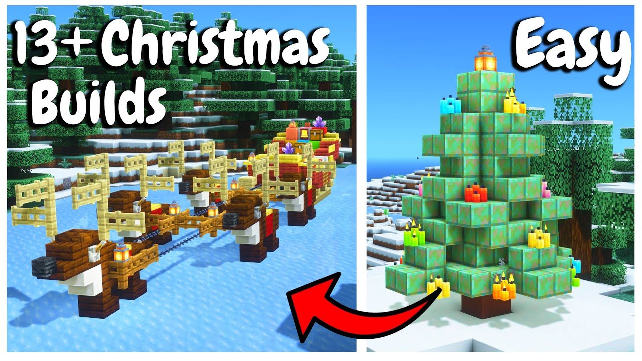 TOP 13+ Christmas Build Ideas | Minecraft Tutorial