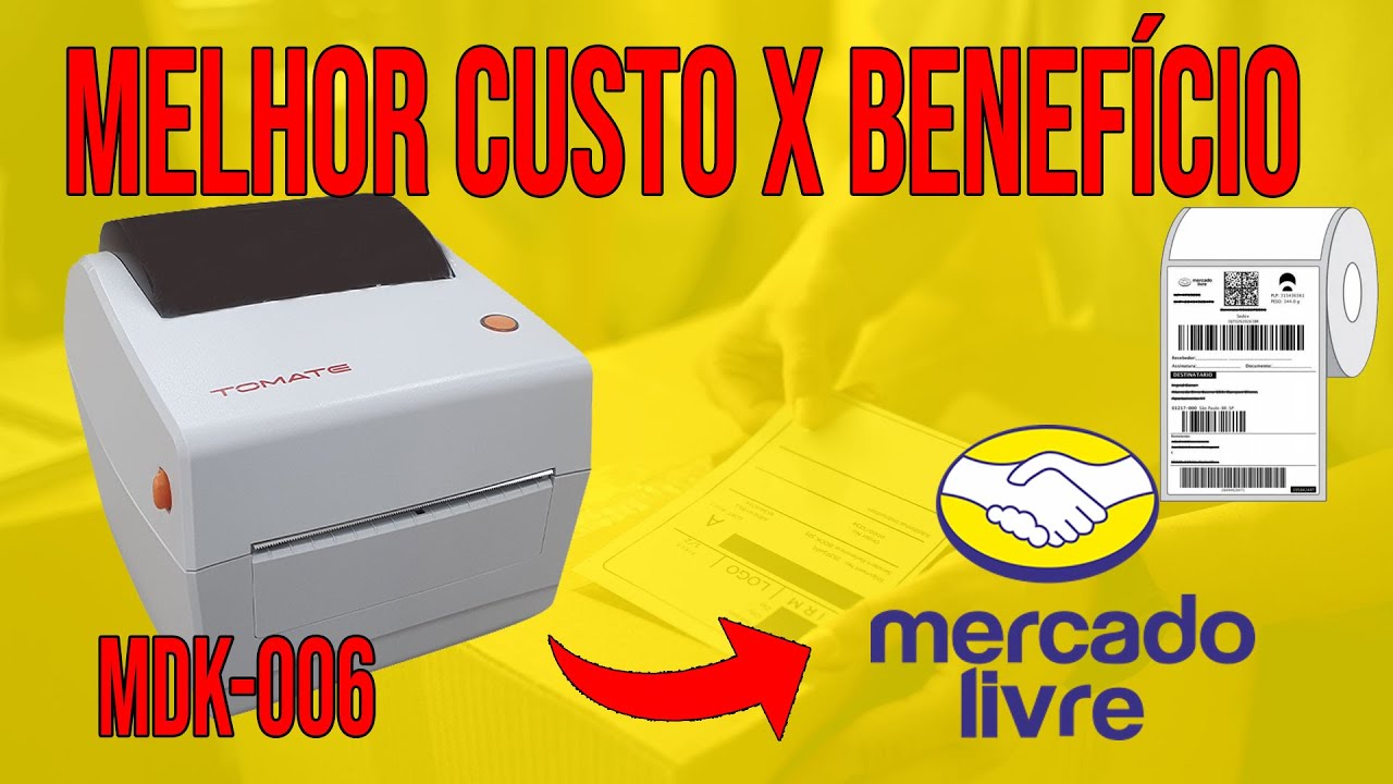 Como instalar e configurar a impressora térmica tomate mdk006 no mercado livre