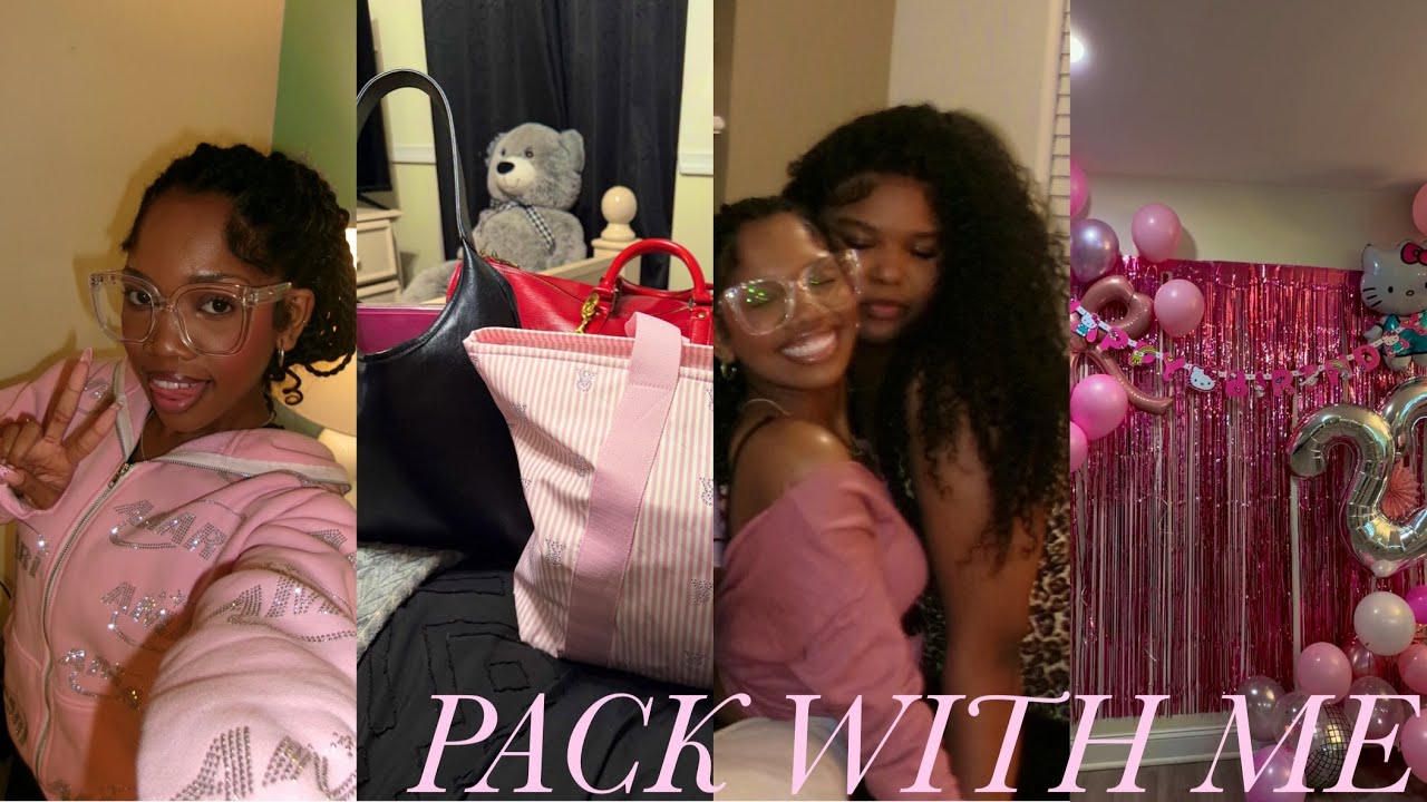 PACK WITH ME FOR A WEEKEND TRIP🎀 
