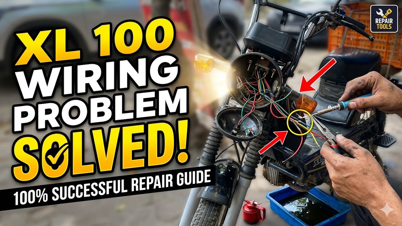 TVS Excel hundred wiring repair, solve headlight ￼💡😱#Content#YouTube#￼ Viral#